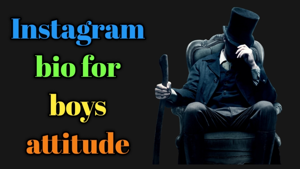 Stylish Instagram Bio for Boys Attitude